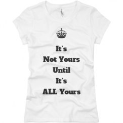 Ladies Slim Fit Basic Promo Jersey Tee