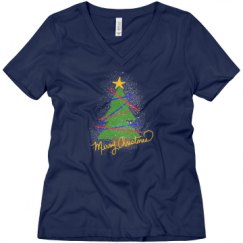 Ladies Relaxed Fit V-Neck Tee