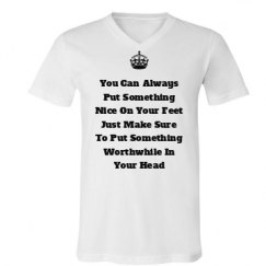 Unisex V-Neck Jersey Tee