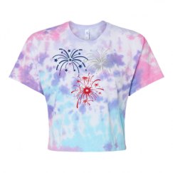 Women's Tie Dye Crop Top Tee