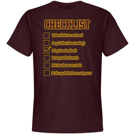 Checklist:Play Basketball Checklist:Play Basketball