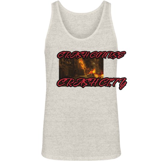 CRASH COURSE CRASH CITY CC TANK TOP CRASH COURSE CRASH CITY CC TANK TOP