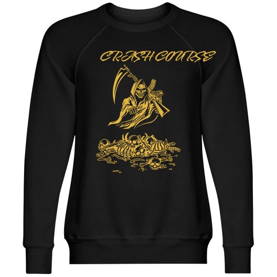 CRASH COURSE NIW CREWNECK SWEATSHIRT CRASH COURSE NIW CREWNECK SWEATSHIRT