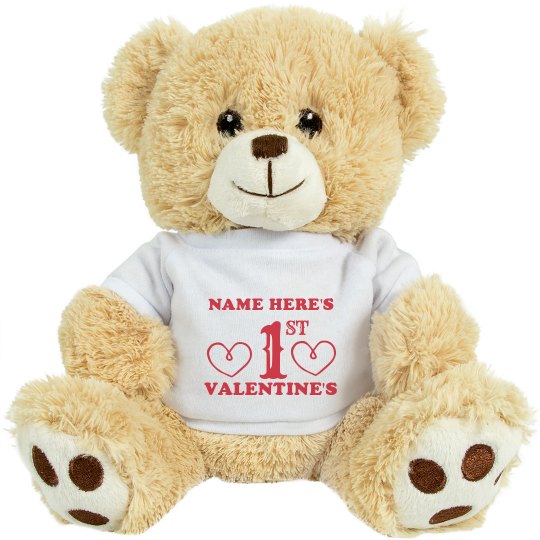 Custom 1st Valentine's Bear Gift