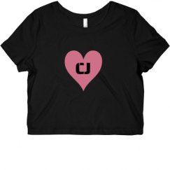 Ladies Slim Fit Crop Top Tee