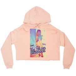 Ladies Relaxed Fit Cropped Fleece Hoodie