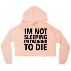 Ladies Relaxed Fit Cropped Fleece Hoodie