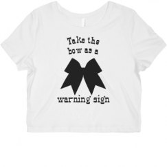 Ladies Slim Fit Crop Top Tee