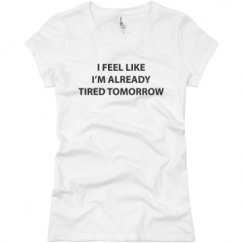 Ladies Slim Fit Basic Promo Jersey Tee