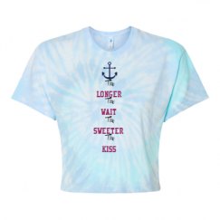 Women's Tie Dye Crop Top Tee