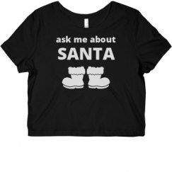 Ladies Slim Fit Crop Top Tee