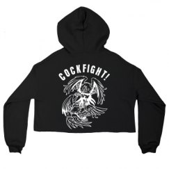 Ladies Relaxed Fit Cropped Fleece Hoodie