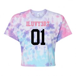 Women's Tie Dye Crop Top Tee