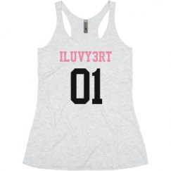Ladies Slim Fit Super Soft Racerback Triblend Tank