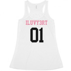 Ladies Flowy Racerback Tank
