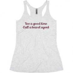 Ladies Slim Fit Super Soft Racerback Triblend Tank