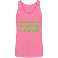 Unisex Jersey Neon Tank Top