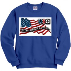 Unisex Film and Foil Crewneck Sweatshirt