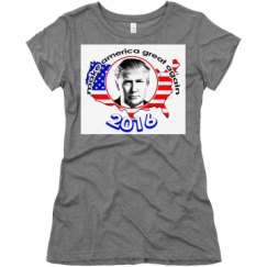 Ladies Slim Fit Super Soft Triblend Tee