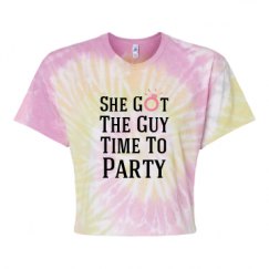 Women's Tie Dye Crop Top Tee