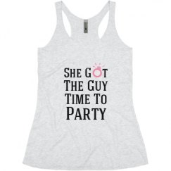 Ladies Slim Fit Super Soft Racerback Triblend Tank