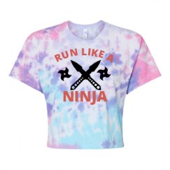 Women's Tie Dye Crop Top Tee