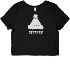 Ladies Slim Fit Crop Top Tee