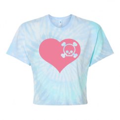 Women's Tie Dye Crop Top Tee