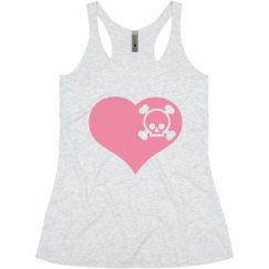 Ladies Slim Fit Super Soft Racerback Triblend Tank