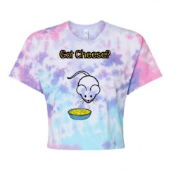 Women's Tie Dye Crop Top Tee