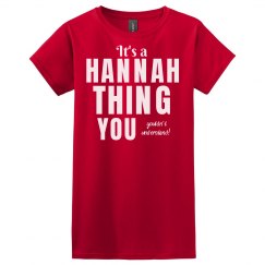 It's a Hannah Thing