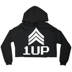 Ladies Relaxed Fit Cropped Fleece Hoodie