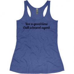 Ladies Slim Fit Super Soft Racerback Triblend Tank
