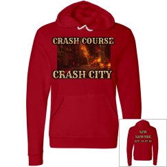 CRASH COURSE CRASH CITY NIW NOWARE EST. 10-07-16 HOODIE