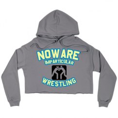 Ladies Relaxed Fit Cropped Fleece Hoodie