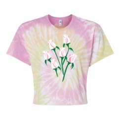 Women's Tie Dye Crop Top Tee