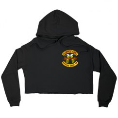 Ladies Relaxed Fit Cropped Fleece Hoodie