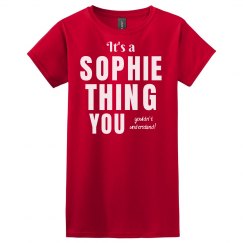 It's a Sophie thing