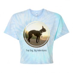 Women's Tie Dye Crop Top Tee