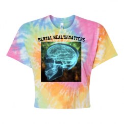 Women's Tie Dye Crop Top Tee