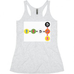 Ladies Slim Fit Super Soft Racerback Triblend Tank