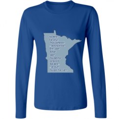 Ladies Relaxed Fit Basic Long Sleeve Tee