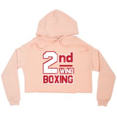 Ladies Relaxed Fit Cropped Fleece Hoodie