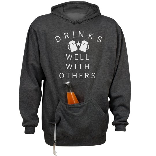 "Drinks Well With Others" Heavyweight Hoodie "Drinks Well With Others" Heavyweight Hoodie