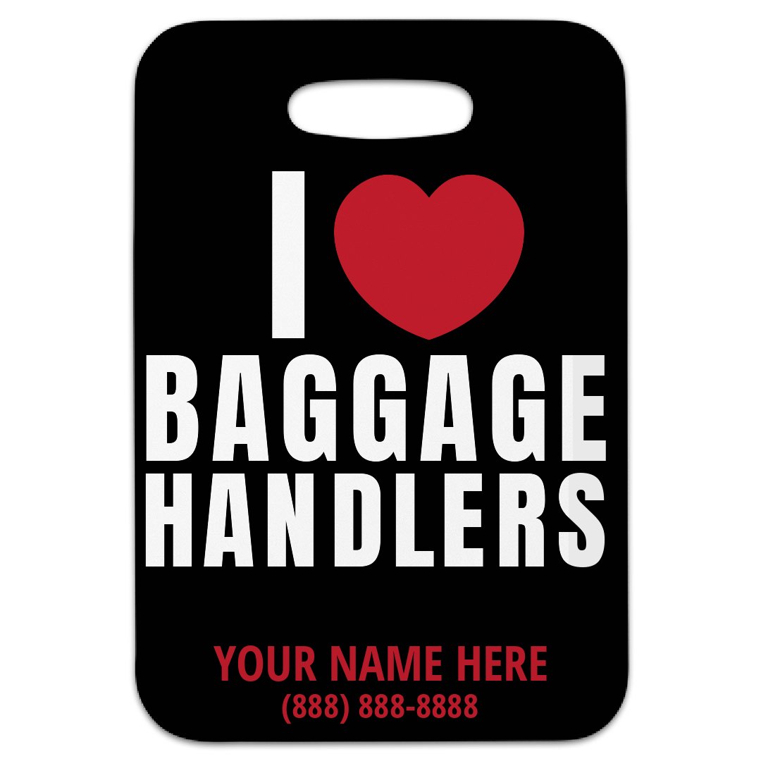 Rectangular Plastic Luggage Tag with 
