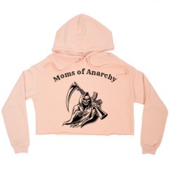 Ladies Relaxed Fit Cropped Fleece Hoodie