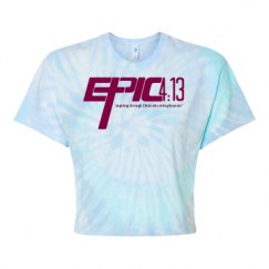 Women's Tie Dye Crop Top Tee