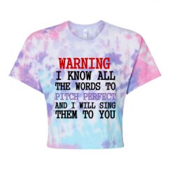 Women's Tie Dye Crop Top Tee
