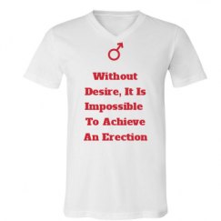 Unisex V-Neck Jersey Tee