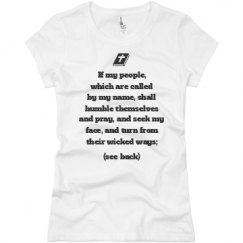 Ladies Slim Fit Basic Promo Jersey Tee